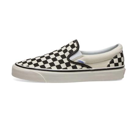 Vans, sneakers UA Classic Slip On 98 DX Checkboard Wit, Heren, Maat:44 1/2 EU,rubber