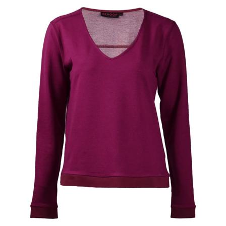 Skhoop Tove V-neck Women long-sleeved sweaters Pink XS