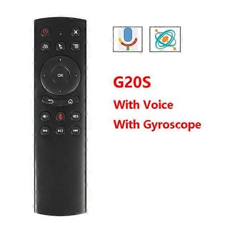 G20 Fjernkontroll For TV Fjernkontroll 2.4g Trådløs Stemmekontroll Sensing Luftfjernkontrollmus