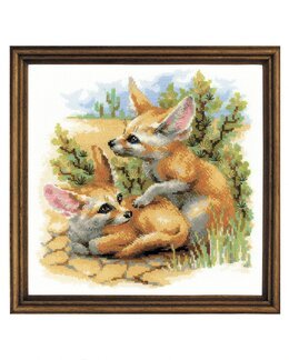 Brodeikit Billede Ørkenræve - Riolis