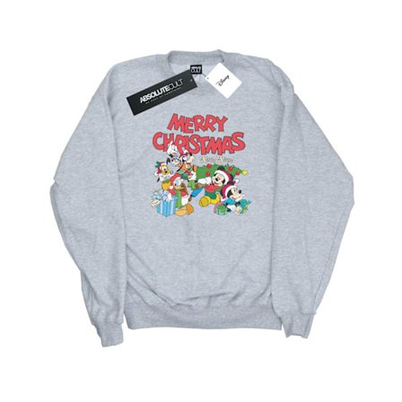 Disney Womens/Ladies Mickey And Friends Winter Wishes Sweatshirt