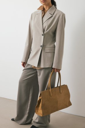 NA-KD Blazer With Fitted Waist - Skræddersyet blazer - Grå - EU 44