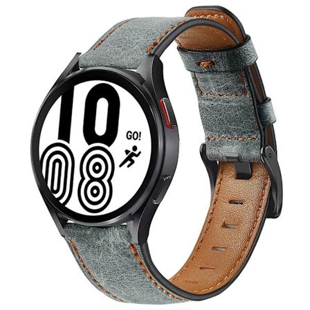 Retro Läderarmband för Samsung Galaxy Watch 4/6/classic/5/5 pro/Active 2 20mm 22mm klockarmband armband Huawei Gt 4-3-pro-2-2e