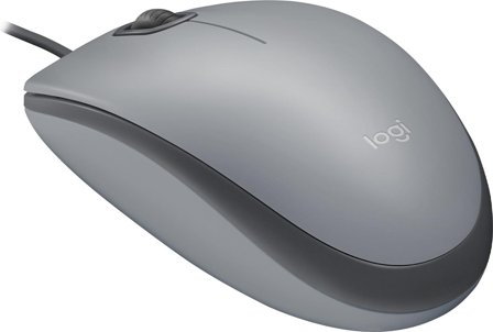 Logitech M110 Silent - mus - USB-A - mellomgrå