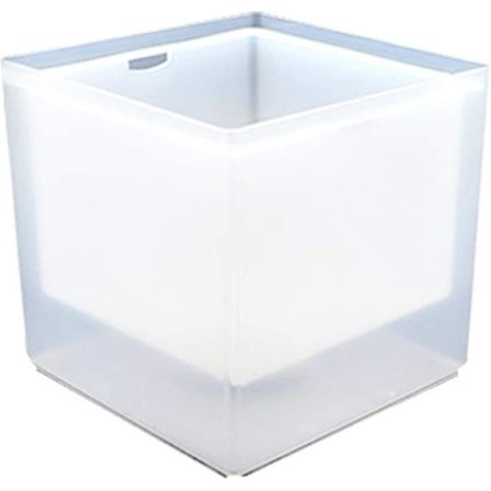 LED Isbøtte, 3,5l Stor Kapasitet LED Vanntett Med Flerfarget Dobbel Lag Firkantet Champagne Vin Drikke Ølbøtte For Ktv Fest Bar H