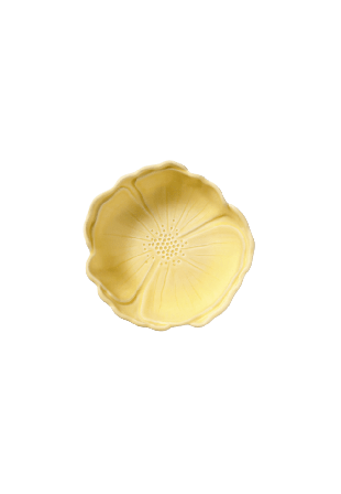 Pick A Poppy Skål - 18 Cm Skålar Gul