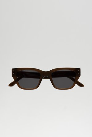 Monokel Eyewear - Memphis Chocolate - grey solid lens