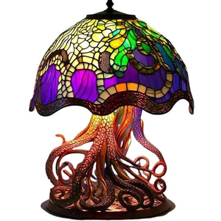 Bordslampa växtserie, handgjord svamplampa, LED-bordslampa, svamplampa, sovrum, kontorsbläckfisk bläckfisk