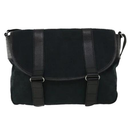 Gucci Vintage, Pre-owned Canvas gucci-bags Zwart, Heren, Maat:ONE Size,leer