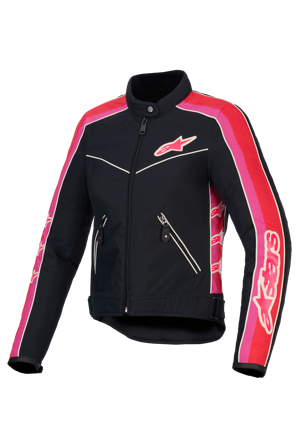 Motorradjacke Alpinestars Stella T-Dyno WR Damen Schwarz/Fuchsia/Hellrot S