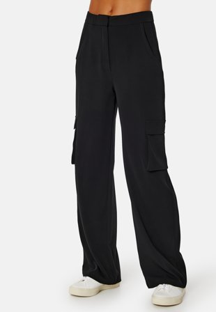 BUBBLEROOM Zandra Cargo Pants Black Klær