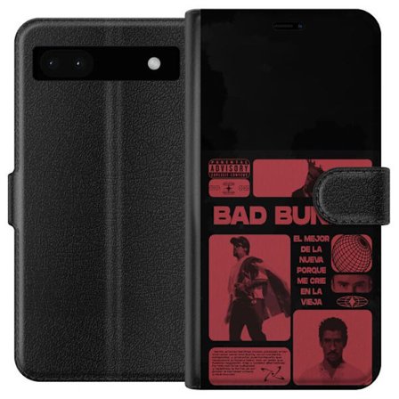 Kompatibelt Lommeboketui til Google Pixel 6a Bad Bunny NFL-inspirert skjoldlogo med amerikansk fotball og stjerner