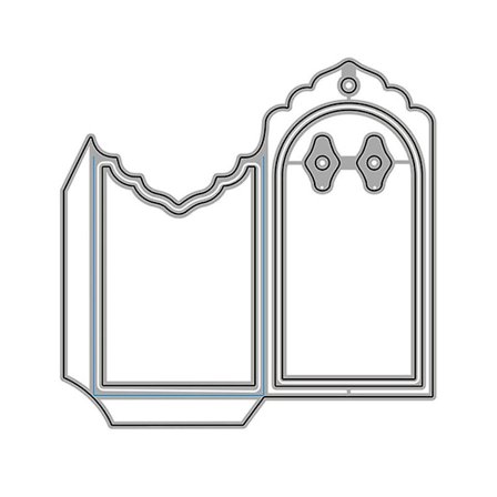 Dekorativ Tag Metall Skärande Dies Hantverk Die Cuts Stencil Diy Scr