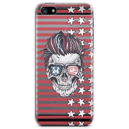 Bjornberry iPhone 5/5S/SE TPU Skal - USA Döskalle