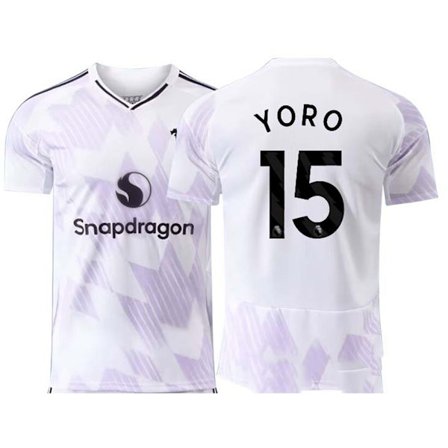 25-26 Manchester United F.C. Vieras Valkoinen NO.15 YORO Jalkapallojoukkueen Vieraspeliasu Jalkapallopaita S-2XL