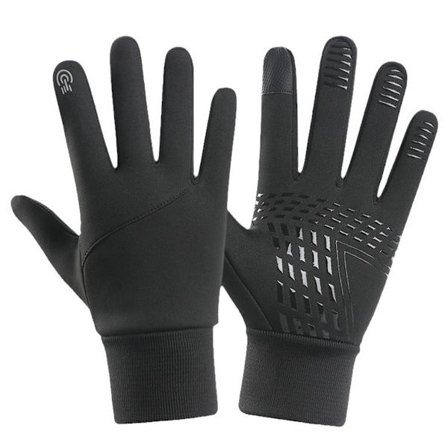 Joustavat kaksinkertaiset hihansuut, tuulenpitävät käsineet herkällä kosketusnäytöllä ja heijastavalla painatuksella, lämpimät kylmän sään käsineet 