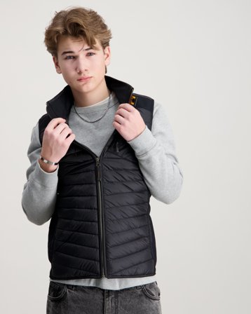 Parajumpers ZAVIER - BOY Svart Västar Kille - Kids Brand Store