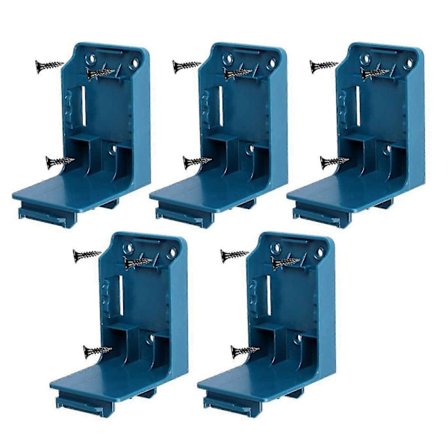 5x 2 in 1 Akkuteline Koneteline Seinäteline Makita 14-18v Työkalu Fp