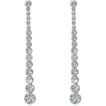 Øredobber Dråpe Øredobber Lange Øredobber Dangle Statement Kjede Øredobber Rhinestone Gave