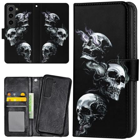 Samsung Galaxy S23 Plus - Lompakkokotelo/Kuoret Skulls