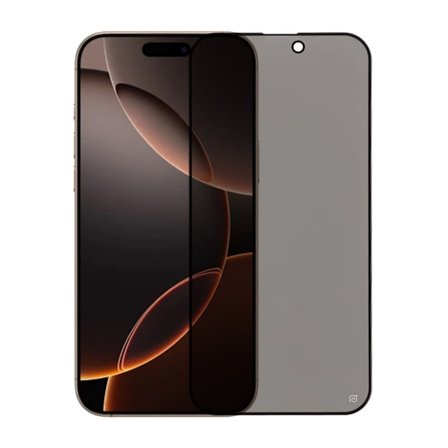 Skärmskydd iPhone 16 Pro Max Heltäckande Privacy Härdat Glas