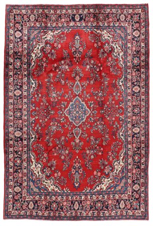 Handgeknüpft Hamadan 214X320 Wollteppich