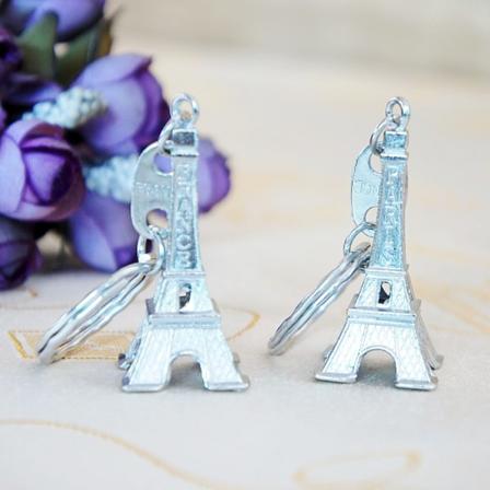 4 kappaletta Retro Eiffel-torni avaimenperät Ranskan souvenir avaimenperä, S