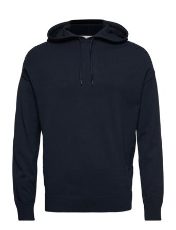 Slhteller Ls Knit Hoodie W Black Selected Homme