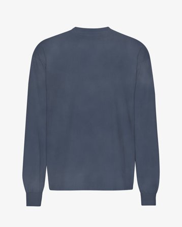 Oversized Organic LS T-Shirt - Neptune Blue