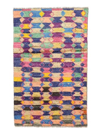 Annodato A Mano Moroccan Berber - Afghanistan 73X117 Tappeto Di Lana Piccolo