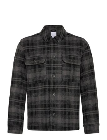 Lindbergh | Wool Touch Check Overshirt | M