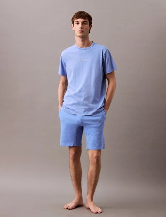 Calvin Klein S/S Crew Neck - Blue - S
