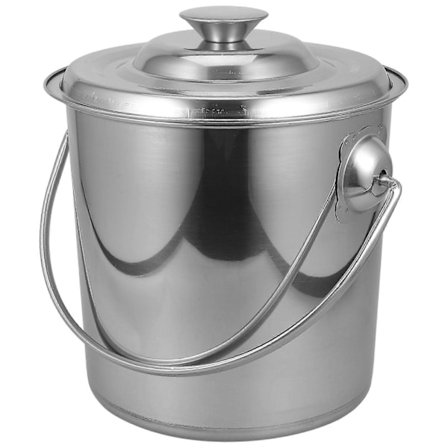 Rustfritt Stål Ris Oppbevaringsbøtte Multifunksjonell Vannbøtte Oppbevaringsbøtte med Lokk