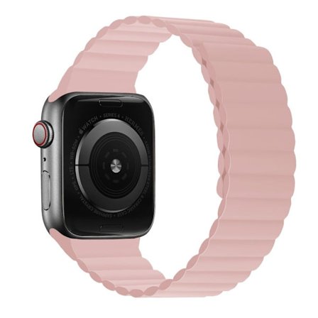 Apple Watch (45 mm) dubbelfärgat klockarmband i silikon - Rosa