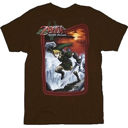Nintendo Zelda Twilight Princess Brown T-shirt för vuxna