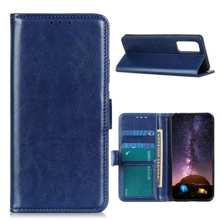 Samsung Galaxy A52 / A52s - Crazy Horse Plånboksfodral - Blå Blue Blå