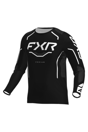 Bluză Motocross FXR Podium Releu 26 negru/alb XXL