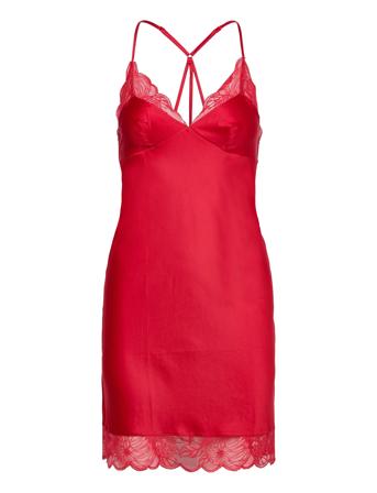 Midnight Flowers Nightdress Nattkjole Rød CHANTELLE*Betinget Tilbud