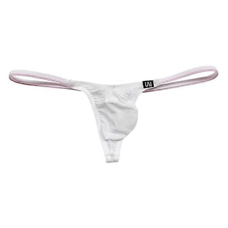 Herre Ice Silk Thong Mini Micro Bikini G-streng Bade Tanga Underbukse Lav Rise Mann Sexy Strandklær Solbad T-back Truser Undertøy-WELLNGS