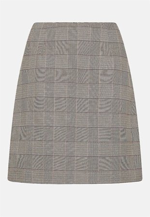 Soyaconcept - Pepitarutig, vävd kjol - beige / rutig - för damer - 36 - Cellbes