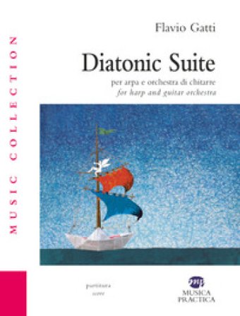 Diatonic suite. Per arpa e orchestra di chitarre. Partitura