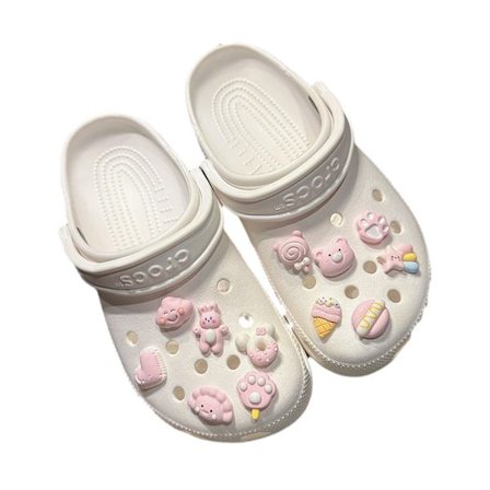 12 kpl Pink bear -kenkäkoristeet Croc-koristeisiin teini-ikäisille miehille