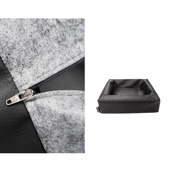 BiaBed - Biabed Original møbeltrekk Svart firkantet nr. 2 - 50 x 60 cm - Hund - Hundesenger & puter - Hundemadrasser & hundesenger - ZOO.no