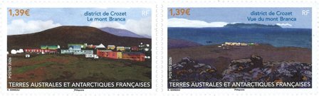 Fransk Antarktis - Mont Branca - Postfrisk sæt 2v