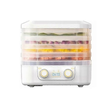 2025 Frystork för hemmabruk Kompatibel med matkonservering Godis Snacks Frukt Grönsaker Torr Vit{FY} Vit US-kontakt