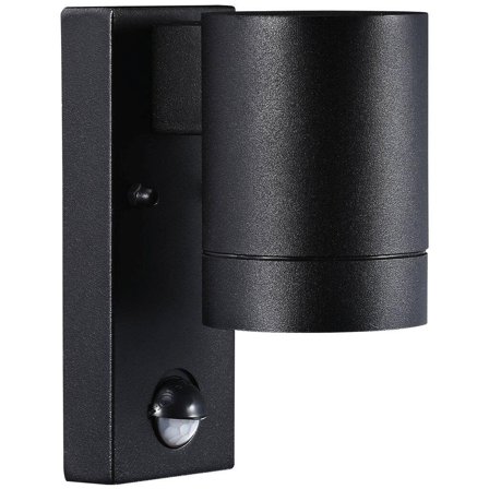 Nordlux TIN 21509103 Fasadarmatur sensor, GU10, IP54, 35W Svart, Belysning