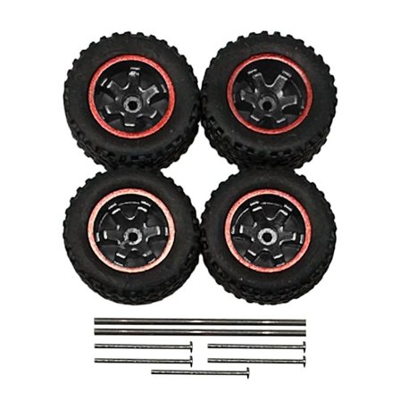 Fälgar Hjul Modifiering Hjulnav SVART RÖD