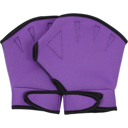 1 Par Svømmehandsker Svømmetræningshandsker Hjælper Øvre Kropsmodstand Mænd Kvinder Voksne Børn Lilla