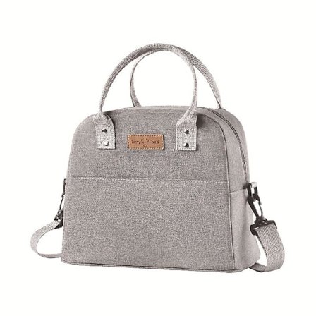 Eristetty lounaslaukku, suurikokoinen, uudelleenkäytettävä kylmälaukku, jossa säädettävät ja irrotettavat hihnat ja taskut naisille/miehille/