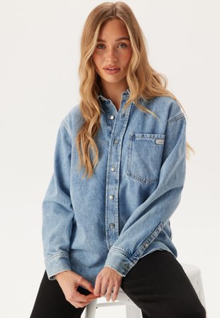 Calvin Klein Jeans Dad Denim Shirt 1AA Denim Light Klær